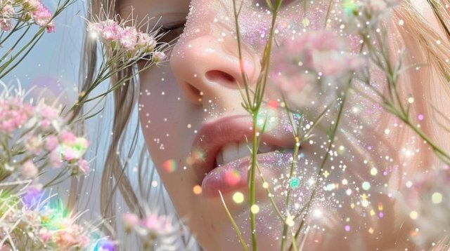 Floral Glimmers of Joy by Muriel Lherm